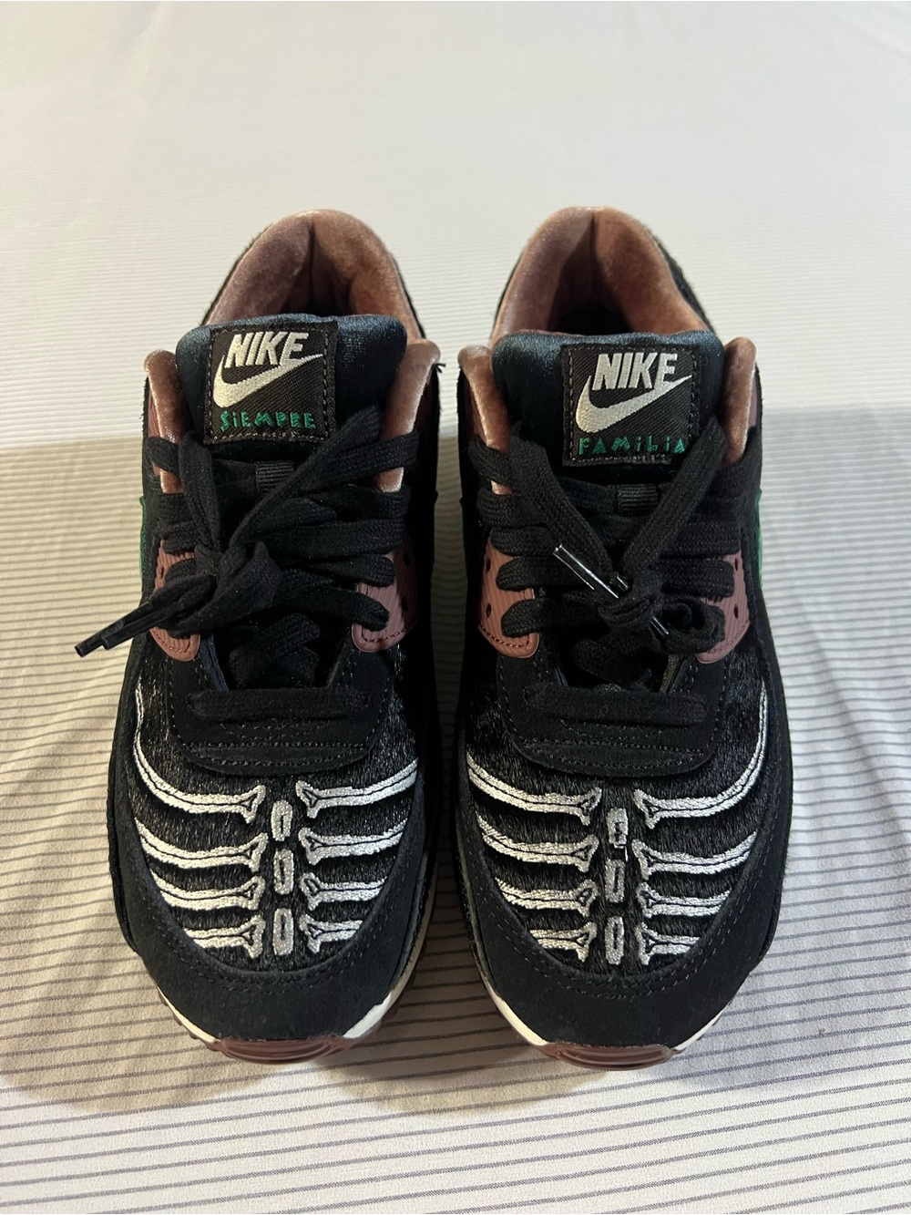 Nike Black with Pink Accent Skeleton Graphic Sneakers